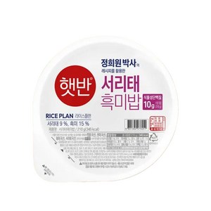 햇반 서리태흑미밥, 210g, 24개