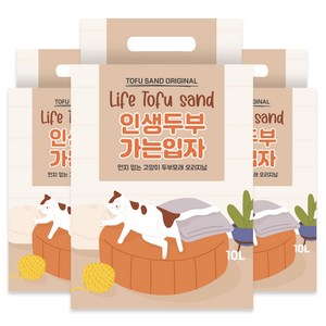 푸르미 인생두부 고양이 모래, 10L, 오리지널, 3개