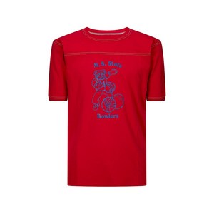 메종 마르지엘라 마르지엘라 스테이트 자수 티셔츠