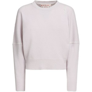 마르니 윕스티치 트리밍 스웨터, 핑크계열, Italy 42(KR 55-66)