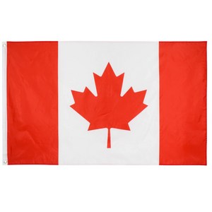 캐나다 국기 깃발 canada flag 인테리어용 90x60cm 150x90cm 성조기 미국 영국 나라국기, 1개