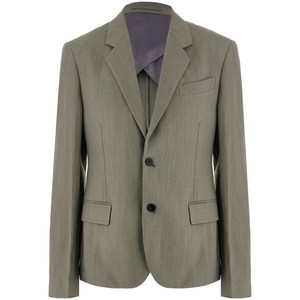 페라가모 리넨 혼방 테일러드 블레이저, 그레이계열, IT/FR 52(KR 110)