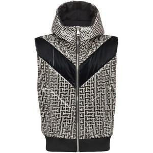 발망 모노그램 프린트 패딩 질레