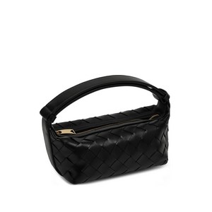 보테가 베네타 월리스 시그니처 인트레치아토 디자인 레더 미니 숄더 백