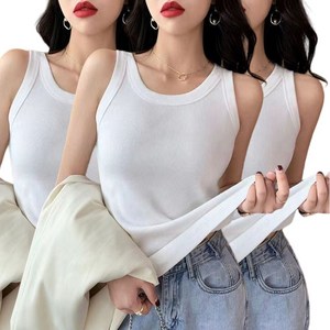 베르슈어 베이직 골지 슬림 민소매 나시 3종