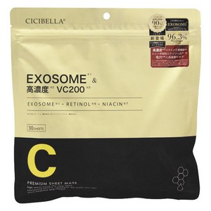 시시벨라 엑소좀 고농도 VC200 프리미엄 시트 마스크, 30개입, 1개