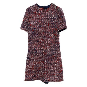 구찌 트위드 버튼 장식 드레스