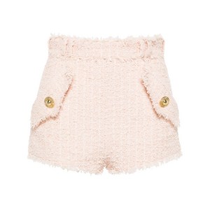 발망 트위드 체인 버튼 쇼츠, 베이지계열, France 34(KR 55)