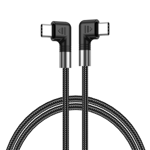 C to C ㄱ자형 고속충전 케이블 PD 100W E-Marker 5A