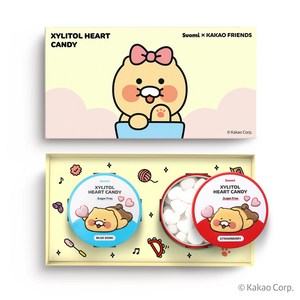 춘식이 자일리톨 하트 캔디 2종 어린이날 선물세트 블루소다+딸기