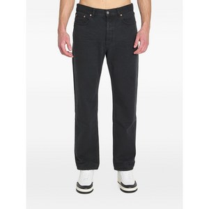 생로랑 레더 패치 포켓 진, 블랙계열, Waist (in) 32(KR 81)