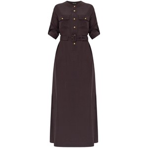 톰포드 스트라이프 벨트 드레스, 브라운계열, Italy 38