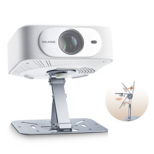 Salange 미니빔프로젝터거치대 다중 각도 조정 1/4 범용 나사 구멍 5KG 내 하중 천장과 호환 가능 데스크탑 프로젝터 브래킷 조정 가능한 설치 이동식 브래킷