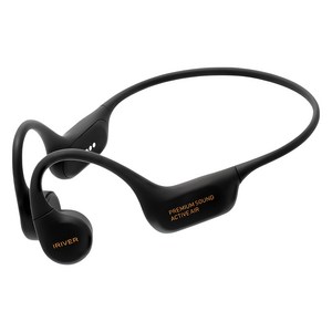 아이리버 실리콘 무선 블루투스 스포츠 골전도 이어폰 IBC-AIR9 PLUS 블랙 12시간