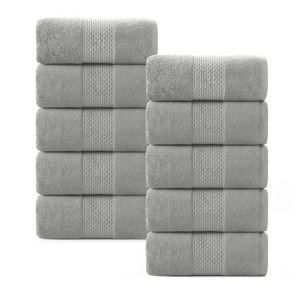 록신 명품 호텔수건 코마사 부드러운 고퀄리티 수건 540GSM 40수 10종세트 호텔 수건 40수, 소프트그레이, 10개