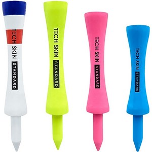 테크스킨 스탠다드 대나무 골프티, 네온그린, 40mm, 50개