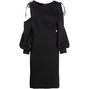 디젤 트위스트 드레이프 콜드 숄더 드레스, 블랙계열, Standard S(KR 55)