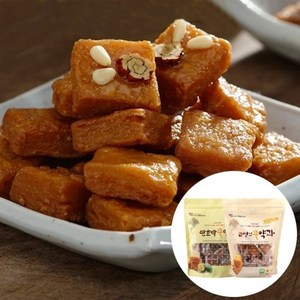 기타 [김규흔한과] 패스츄리 꿀약과 500g(50개입) + 단호박꿀약과 총 100개입, 1세트