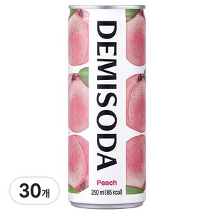 데미소다 피치 탄산음료, 250ml, 30개