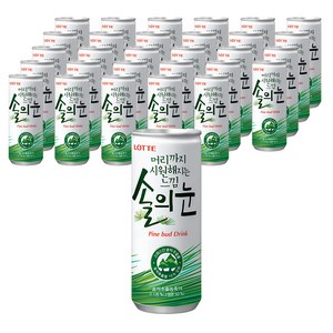 롯데칠성음료 머리까지 시원해지는 느낌 솔의눈, 240ml, 30개