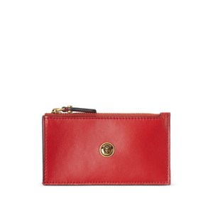 베르사체 엠블럼 레더 지퍼 카드홀더