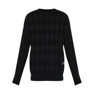 발망 로고 패치 울 스웨터, 블랙계열, Standard XL(KR 115)