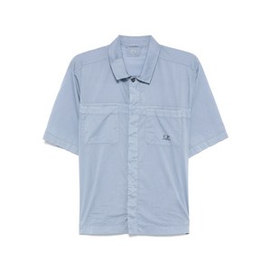 C.P.컴퍼니 로고 프린트 셔츠