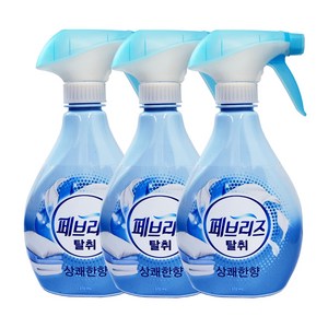 페브리즈 섬유탈취제 강력탈취 플러스 상쾌한향 본품, 370ml, 3개