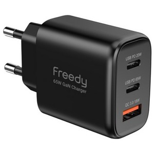 프리디 65W 마이크로 나노 GaN PD 초고속충전기 3포트 아답터 PPS QC3.0 EA1712