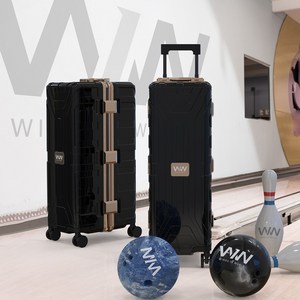 WIW 볼링가방 하드 캐리어 3볼백 블랙, 3볼백 하이그로시_블랙, 1개