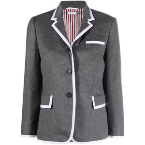 톰 브라운 20th 애니버서리 인타르시아 니트 울 블레이저, 그레이계열, Italy 42(KR 66)