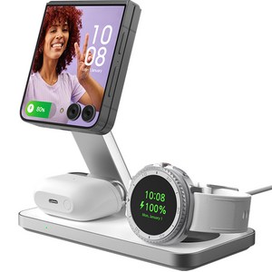 파우트 3in1 맥세이프 무선충전기 갤럭시워치8 갤럭시 폴드 z플립 호환 HANDS7(S)