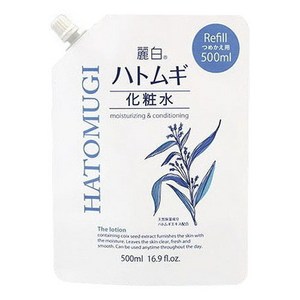 쿠마노 레이하쿠 하또무기 화장수 리필, 500ml, 1개