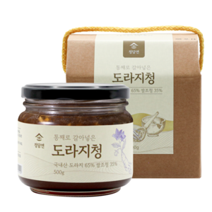 100% 국산 약도라지 정담연 통째로 갈아넣은 도라지청 고함량, 1개입, 500g, 1개