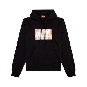 디젤 S-진-후드-L4 로고 프린트 후디