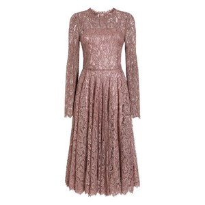 돌체앤가바나 긴소매 레이스 드레스, 핑크계열, Italy 46(KR 77)