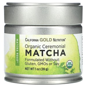 California Gold Nutrition MATCHA ROAD 유기농 세레모니얼 말차 28g(1oz), 28g, 1개입, 1개
