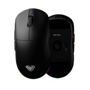 독거미 AULA V9 시리즈 올파워 무선 게이밍 마우스 경량화 PAW3395 /PAW3950 사무용 RGB 8KHz 300/600mAh