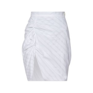 비비안웨스트우드 스트라이프 개더 스커트, 실버계열, Italy 40(KR 55)