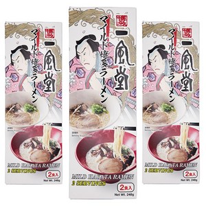 잇푸도 마일드 하카타 라멘 248g, 3개