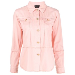 톰포드 버튼 프런트 데님 셔츠