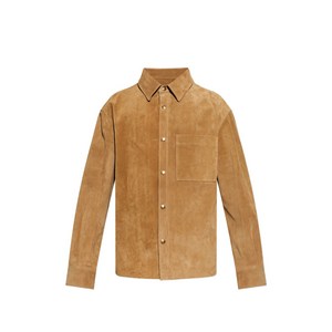 알렉산더맥퀸 레더 버튼 셔츠, 브라운계열, Italy 52(KR 42)