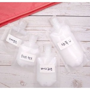 리빙앤팩 여행용 깔끔 소분 파우치, 45개, 30ml