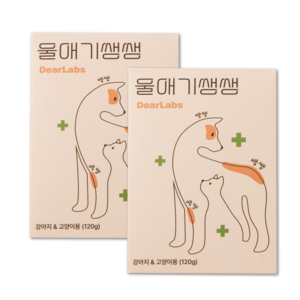 울애기쌩쌩 반려동물 종합영양제 눈 피부 관절 면역 장 케어, 60정, 종합영양제, 2개