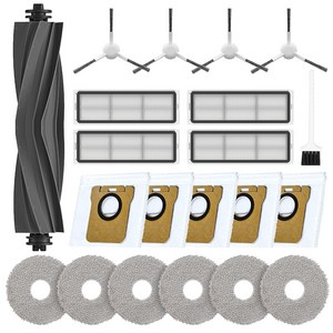 에버그린 드리미 L10S Ultra/샤오미 X10+ 메인 브러쉬1EA 물걸레6EA 더스트 백5EA 필터4EA 사이드 브러쉬4EA 소모품 세트, DRM-L10-SET21, 1개