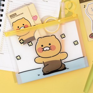 [찬지림몰] 춘식이 PVC 파우치 꽃길 낮잠