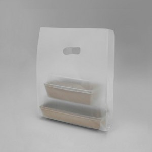 빵 베이커리 샌드위치 포장 비닐쇼핑백(반투명무지HD/타공/소) [100ea], 1세트, 100개