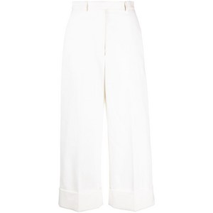 톰 브라운 하이웨이스트 와이드 팬츠, 화이트계열, Italy 42(KR 66)