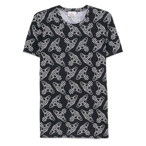 비비안웨스트우드 구체 프린트 파자마 상의, 블랙계열+화이트계열, M