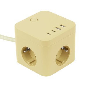 라이프썸 큐브 멀티탭 3구 4포트 USB C타입 1.8m (LFS-HA53) 10종 택1